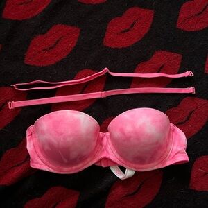 Victoria’s Secret PINK wear everywhere multi-way push up bra pink tie dye 32B